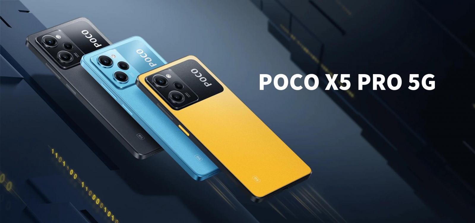 値下げ POCO X5 Pro 5G 8GB 256GB 青色-